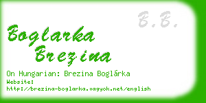boglarka brezina business card